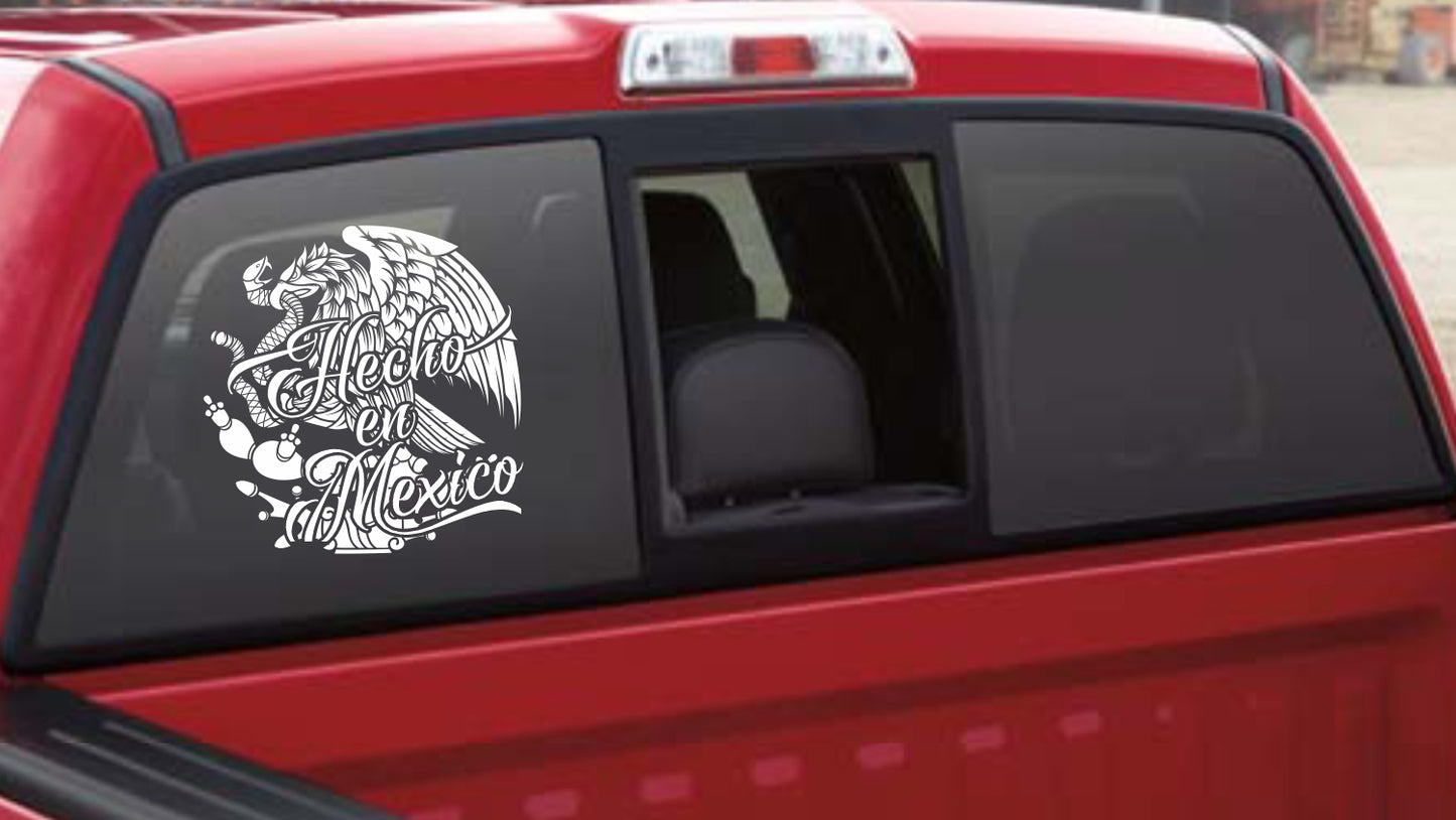 Mexican Eagle Emblem Decal with "Hecho en México" - Gicela Aleman