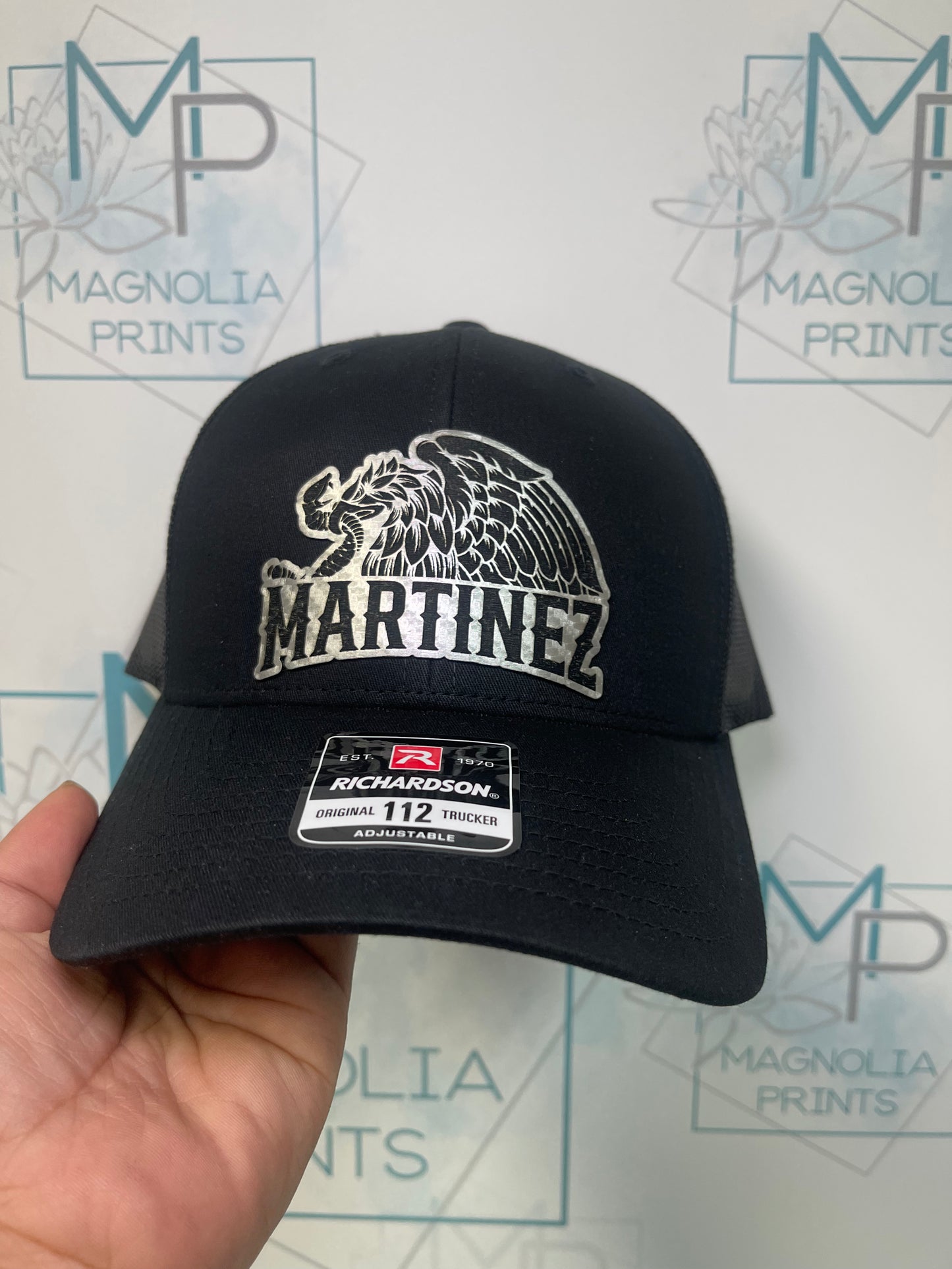 CUSTOM HAT MEXICAN EAGLE WITH YOUR NAME - Gicela Aleman