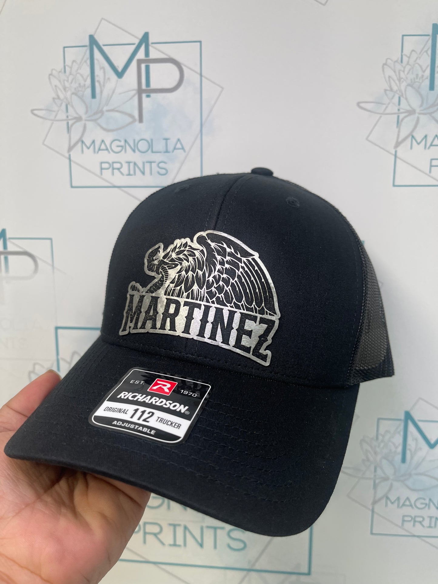 CUSTOM HAT MEXICAN EAGLE WITH YOUR NAME - Gicela Aleman
