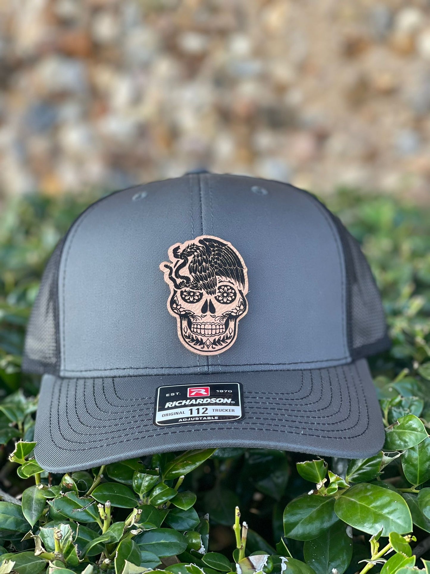 CUSTOM HAT MEXICAN EAGLE WITH SUGAR SKULL WITH YOUR NAME - Gicela Aleman