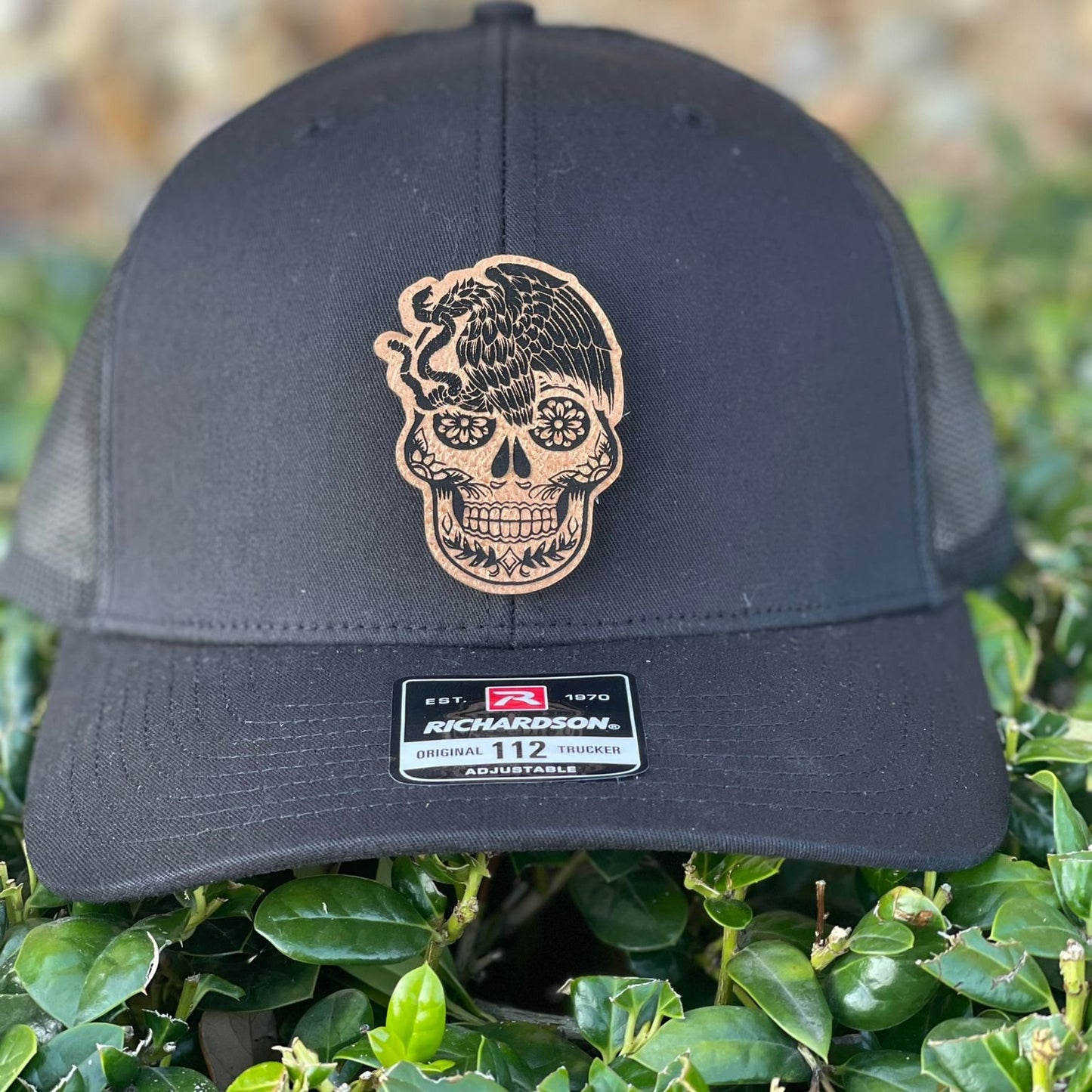 CUSTOM HAT MEXICAN EAGLE WITH SUGAR SKULL WITH YOUR NAME - Gicela Aleman