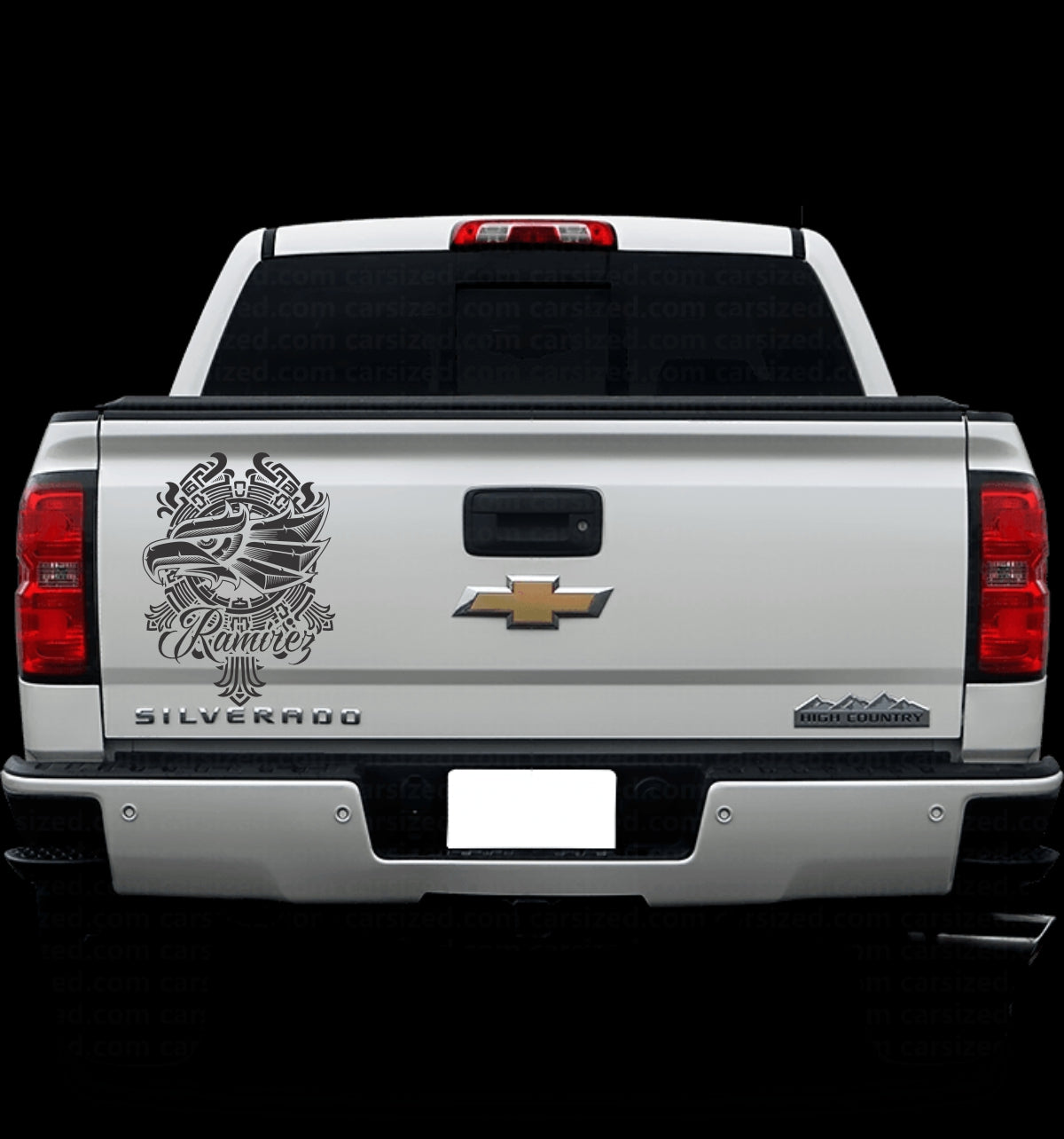 Aztec-Inspired Eagle Emblem Decal - Gicela Aleman