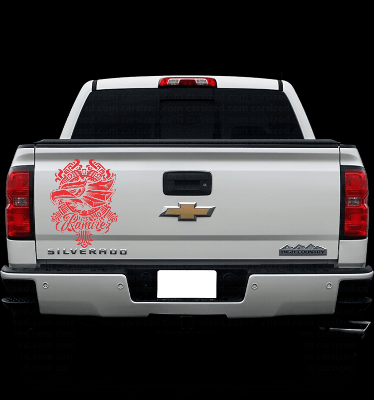 Aztec-Inspired Eagle Emblem Decal - Gicela Aleman