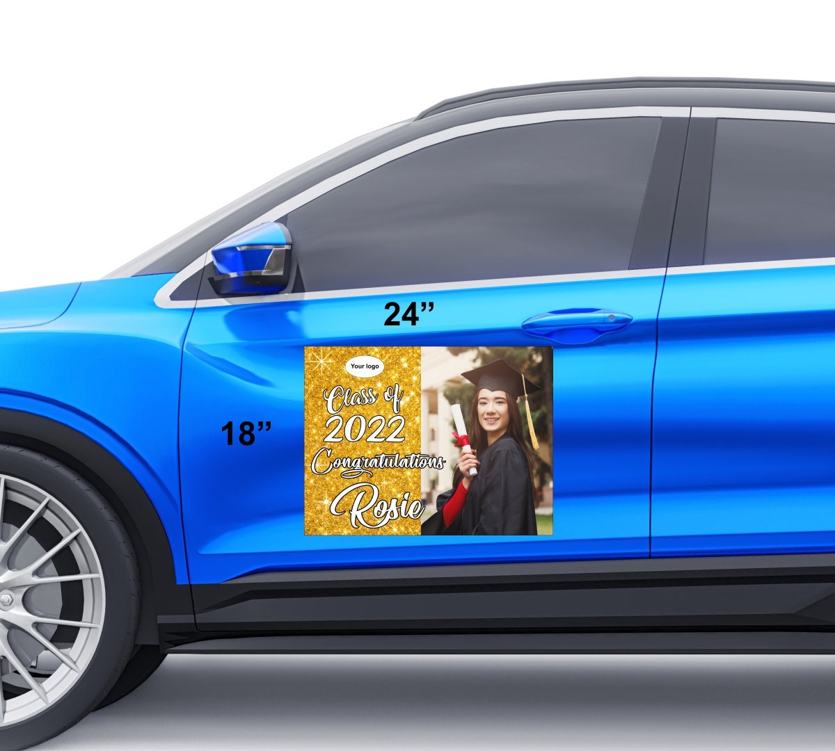 Senior Car magnet / 18x24/ Senior sign / congrats class of 2023 / Graduate announcement / - Gicela Aleman
