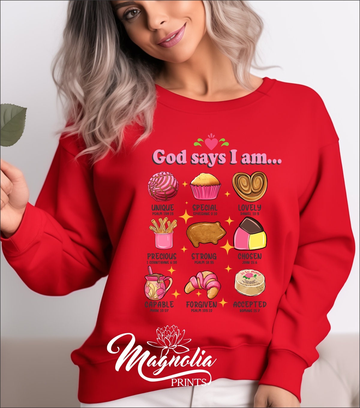 God Says I Am Unique special lovely Pan Dulce Sweatshirt - Gicela Aleman