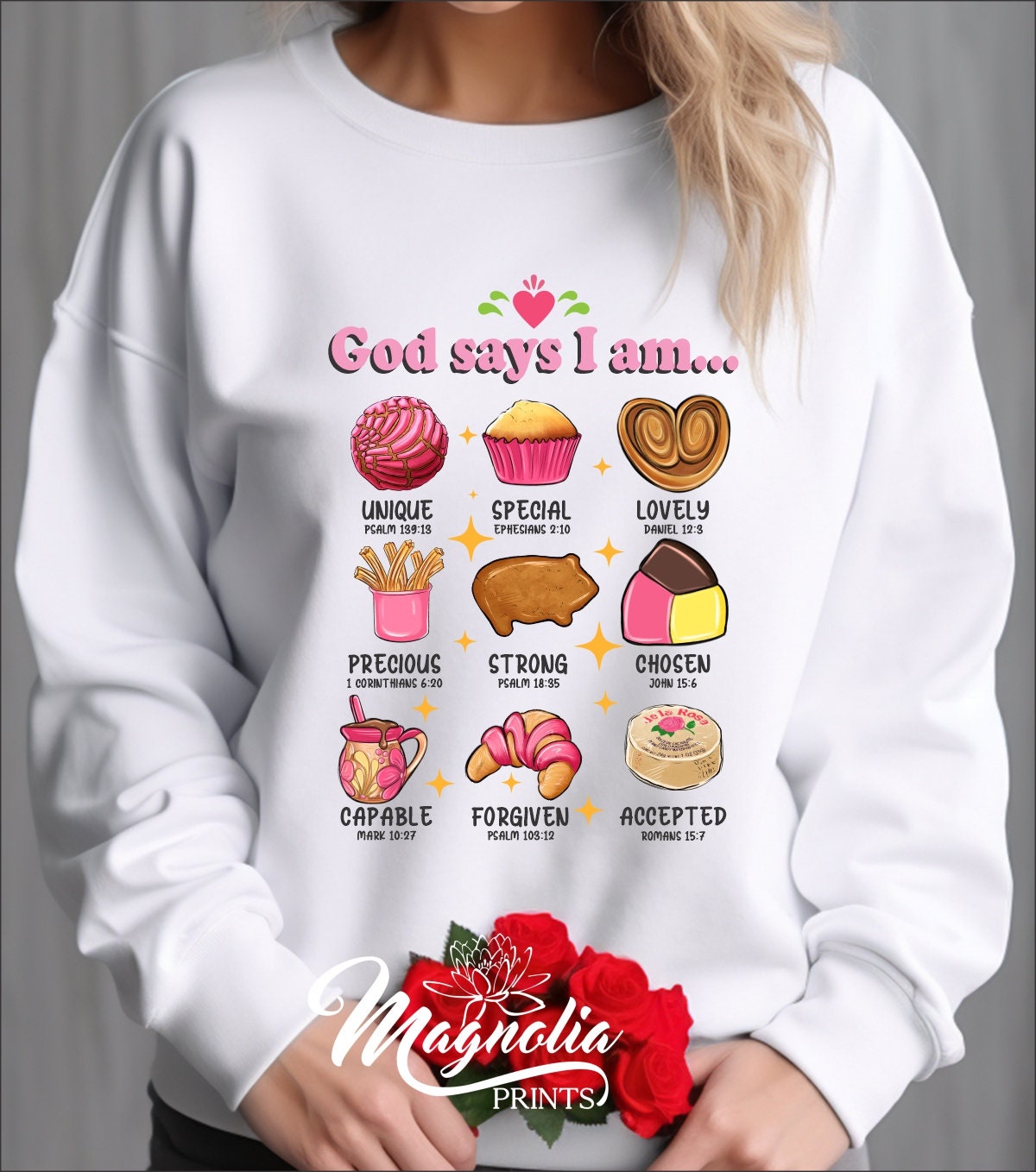 God Says I Am Unique special lovely Pan Dulce Sweatshirt - Gicela Aleman