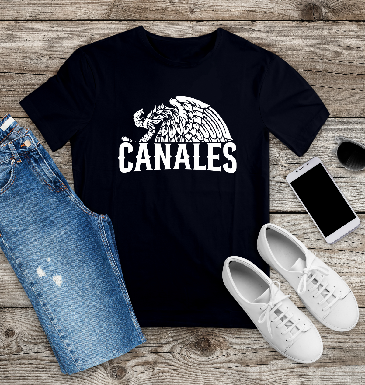 CUSTOM HALF EAGLE T-SHIRT – PERSONALIZED WITH YOUR NAME - Gicela Aleman