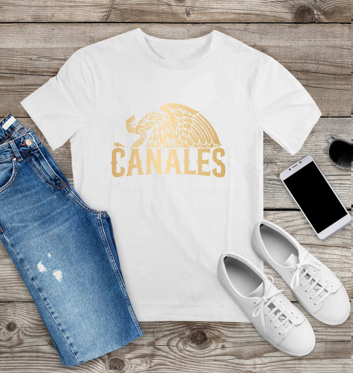 CUSTOM HALF EAGLE T-SHIRT – PERSONALIZED WITH YOUR NAME - Gicela Aleman