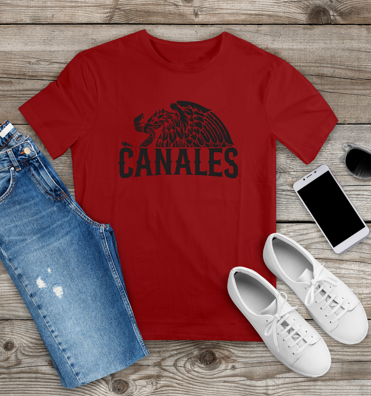 CUSTOM HALF EAGLE T-SHIRT – PERSONALIZED WITH YOUR NAME - Gicela Aleman