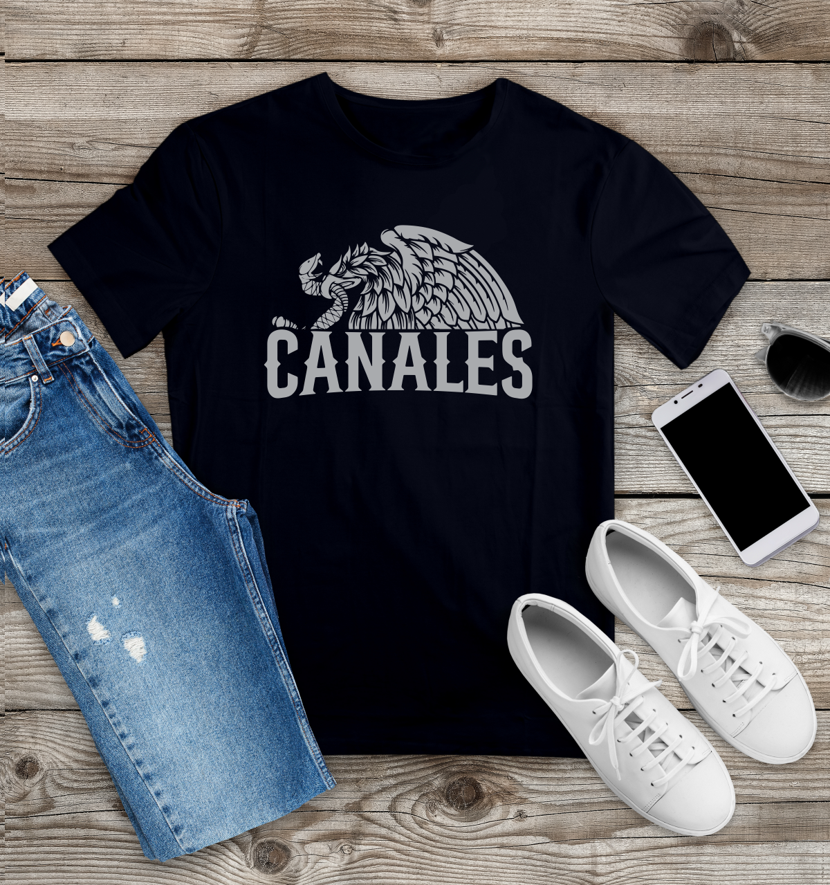 CUSTOM HALF EAGLE T-SHIRT – PERSONALIZED WITH YOUR NAME - Gicela Aleman