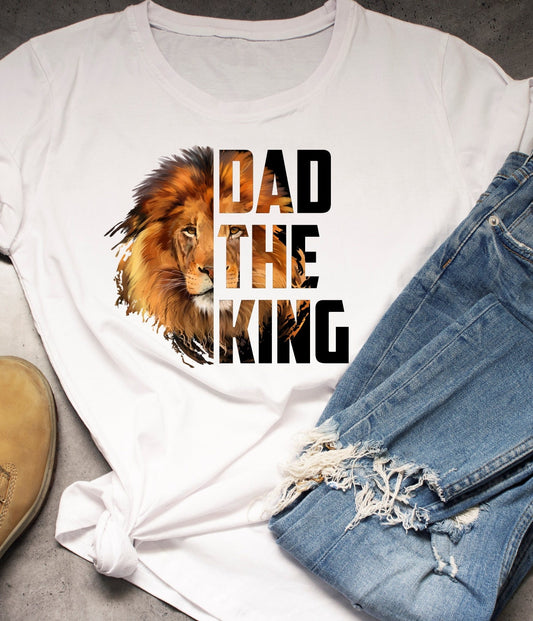 Father's day tee/   Dad the king  / soft tee / sublimated t-shirt - Gicela Aleman