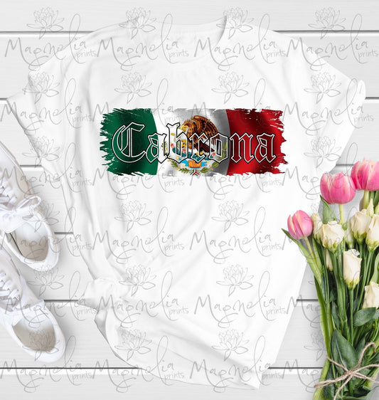 "CABRONA" MEXICAN-THEMED SHIRT - Gicela Aleman