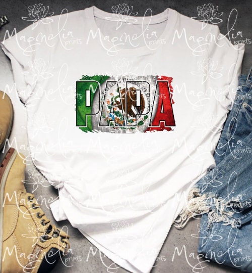 Father's day tee/   Mexican flag Dad  / soft tee / sublimated t-shirt / gift for dad / gift for daddy / father's day - Gicela Aleman