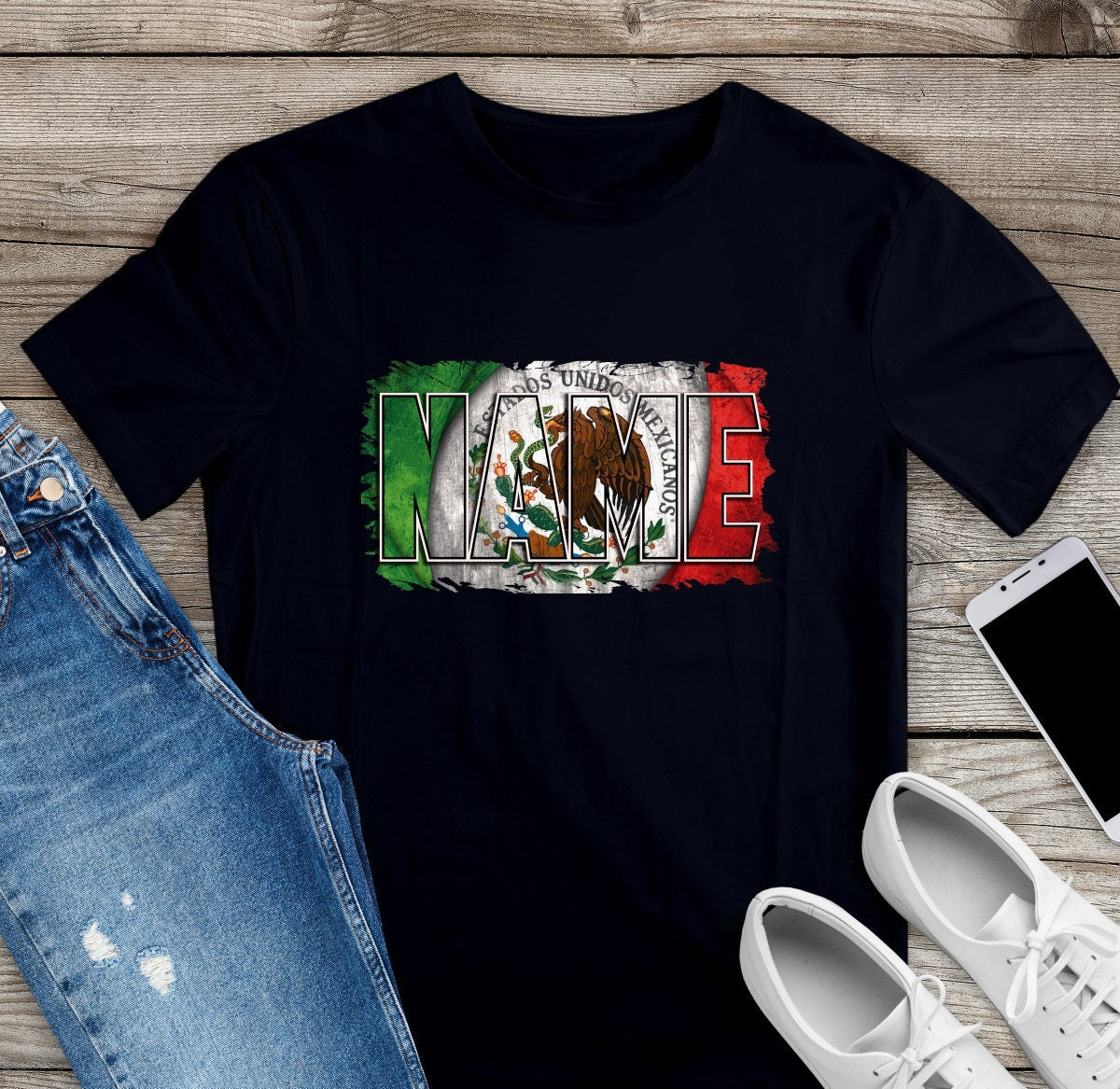 Mexican Flag name  shirt /  soft tee / sublimated t-shirt / sarape / folklore / gift - Gicela Aleman