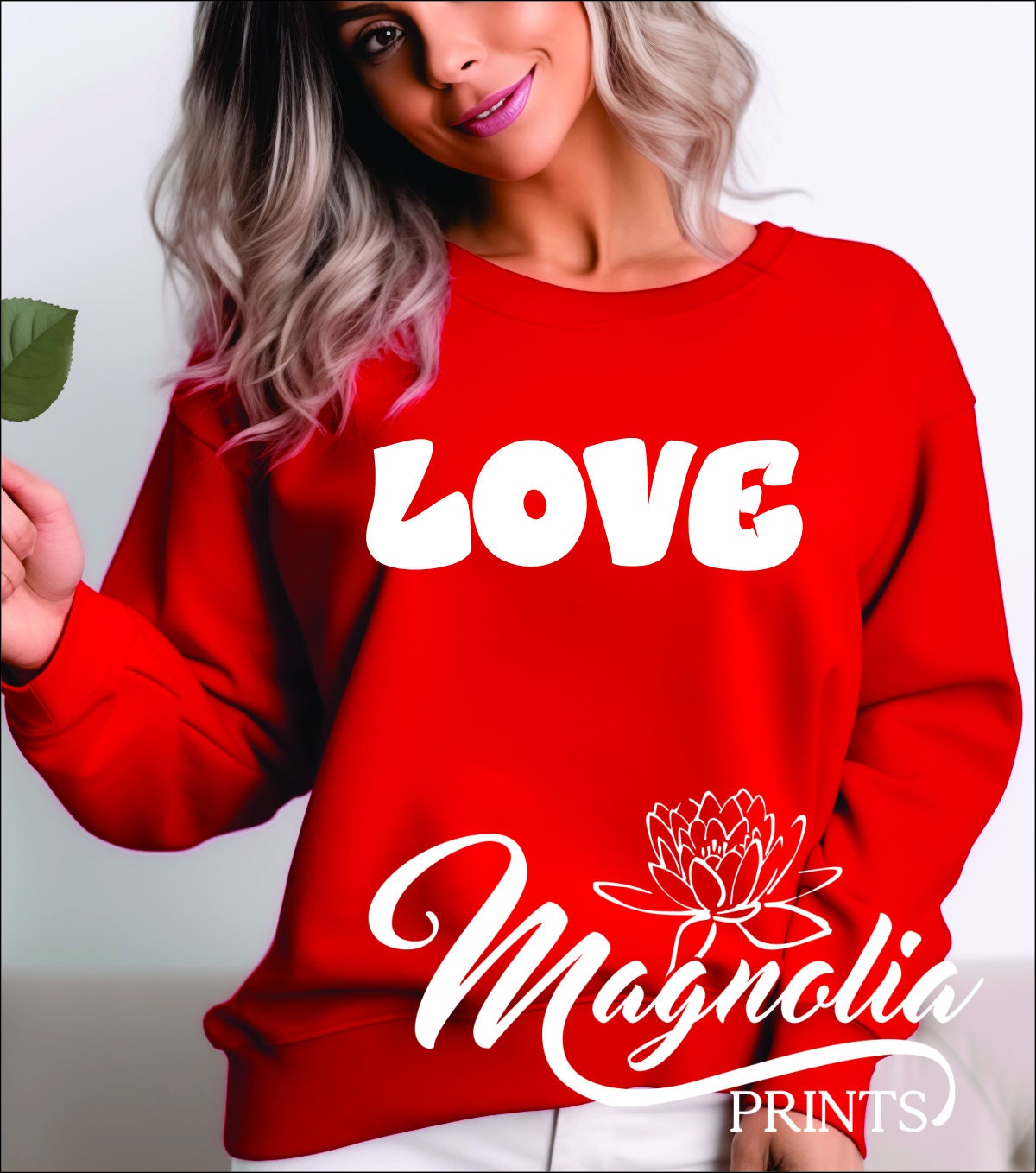 LOVE Cute Valentines Sweatshirt - Gicela Aleman