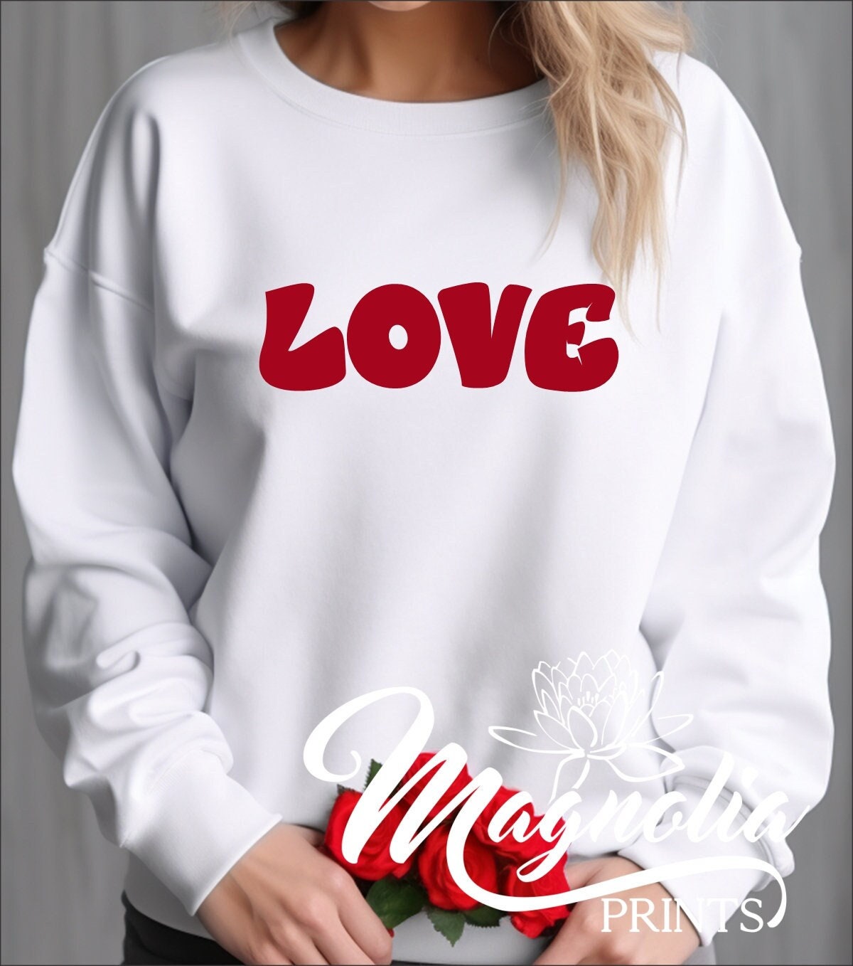 LOVE Cute Valentines Sweatshirt - Gicela Aleman