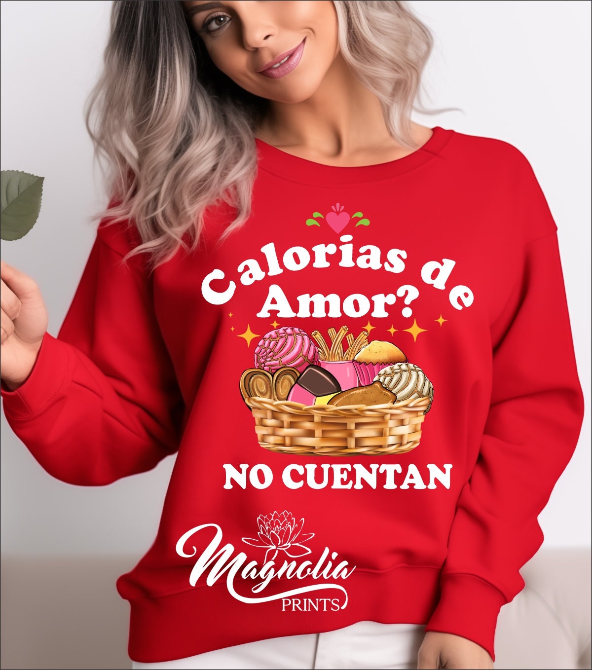 Calorias de amor ? no cuentan  / Sweatshirt - Gicela Aleman